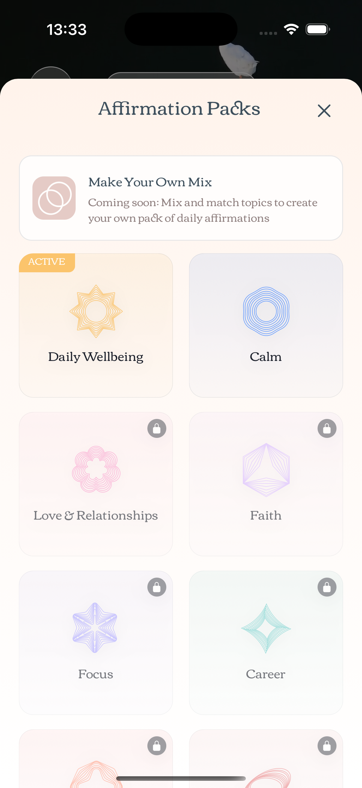Affirm Player Screen